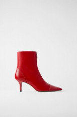 Zara RedZipperHeels