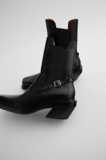 Zara Block Cowboy Ankle Boots