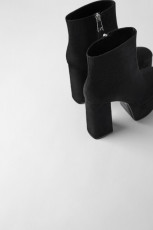 Zara Platform Heels Botin