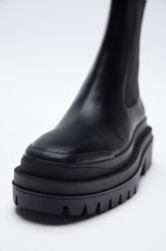 Zara Track Black Ankle Boots