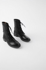 Zara Leather Boots Monteiro