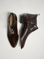 Massimo Dutti Botin Cowboy Burdeos