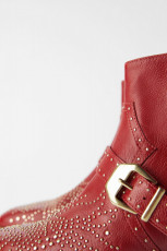 Zara RedCowboyLeatherBoots