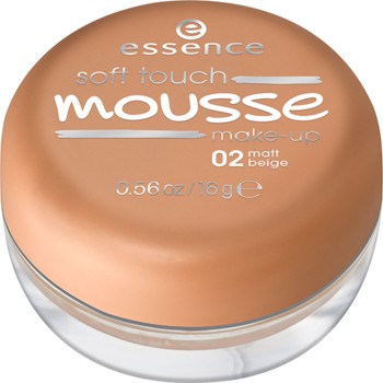 Fond de ten spuma Essence soft touch mousse make-up 02 Matt Beige 16gr