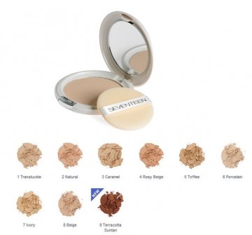 Pudra Seventeen Natural Silky Compact Powder No 4 - Rosy Beige