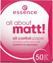 Hartie matifianta Essence all about matt! oil control paper