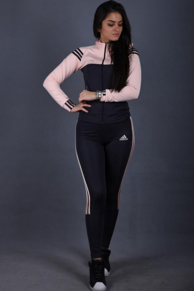 Trening Dama Adidas Performance Slim Fit Negru / Roz EDLT1109