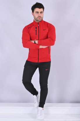 Trening Barbati Nike Just Do IT Slim Fit Negru/Rosu EDLT1058