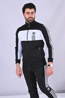 Trening Barbati Adidas Originals Slim Fit Negru / Alb EDLT1096