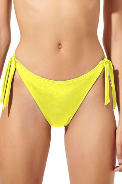 Slip Brazilian baie, reglabil, galben neon