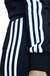 Trening dama, sport, doua piese, Negru cu dungi albe
