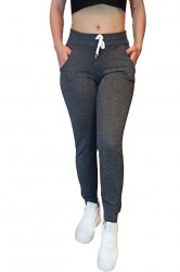 Pantaloni trening dama, Gri inchis