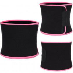 Centura abdominala pentru modelarea taliei, din neopren Black and Pink