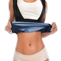 Maiou fitness, doua straturi, Black