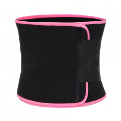 Centura abdominala pentru modelarea taliei, din neopren Black and Pink