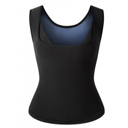 Maiou fitness, doua straturi, Black