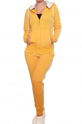 Trening dama, sport, doua piese, Galben