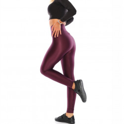 Colanti luciosi, lycra, talie inalta, Mov, Super Glossy