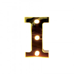 Litera volumetrica luminoasa, LED, din plastic, cu baterii, I