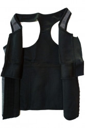 Vesta maiou neopren femei cu fermoar si corset, Gri
