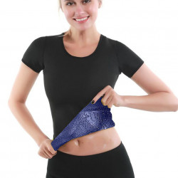 Tricou fitness, doua straturi, slim- Black