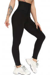 Colanti modelatori, talie viespe tip corset, Black