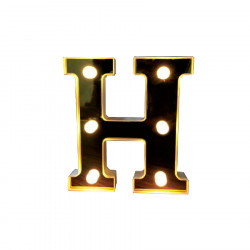 Litera volumetrica luminoasa, LED, din plastic, cu baterii, H