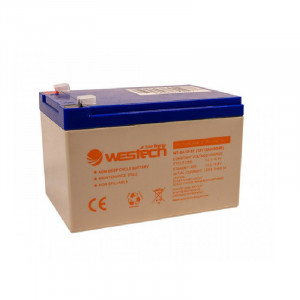 Acumulator AGM Westech WT-SA12-12, 12Ah, 12V