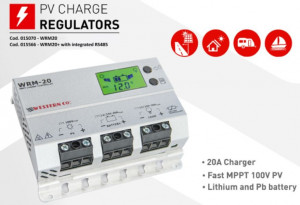 CONTROLLER SOLAR profesional MPPT WRM20 100V, 20A, 12/24V/LI-ION