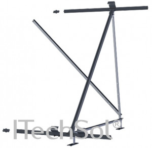 KSOL-1 set universal de montaj pe suprafete plane, pentru 1 colector (panou) solar plan suplimentar (seria KS 2000, 2100)