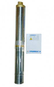 Pompă submersibilă 4” (tablou electric de comanda inclus) 0,75->2 CP
