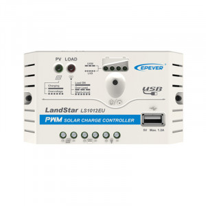 EP Solar LS1012EU 12V 10A controller solar de încărcare PWM, cu USB