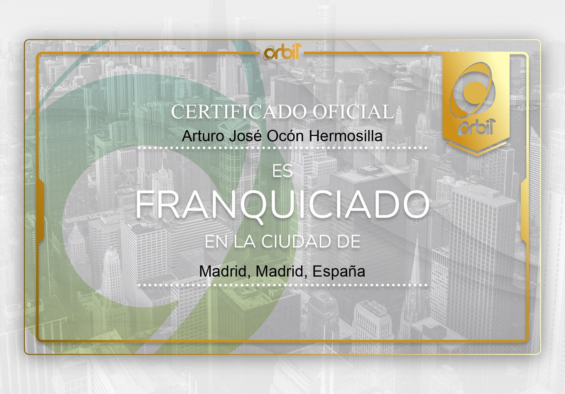ORBIT ARTURO OCON FRANQUICIA MADRID