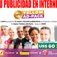 ANUNCIO AIYELLOW AMARILLASINTERNET SUPER AD PACK PRECIO POR AÑO