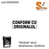 #Stampila #CONFORM CU ORIGINALUL TRODAT 4910