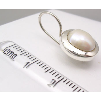 Cercei Argint 925 cu Perle, 2.2 cm lungime