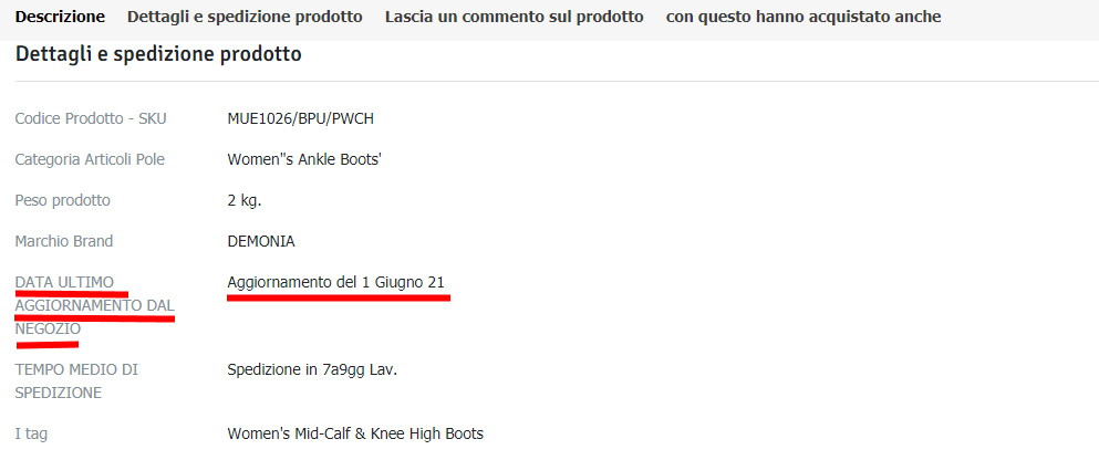 aggiornamento stock pleaser calzature chick