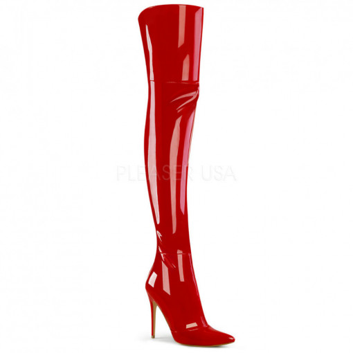 Pleaser COURTLY-3012 Red Patent