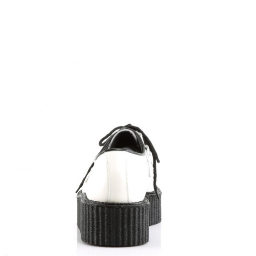 Demonia CREEPER-402 Wht Leather
