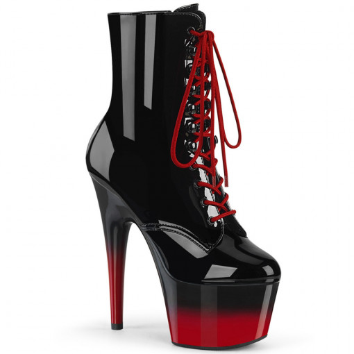 Pleaser ADORE-1020BR-H Blk Pat/Blk-Red
