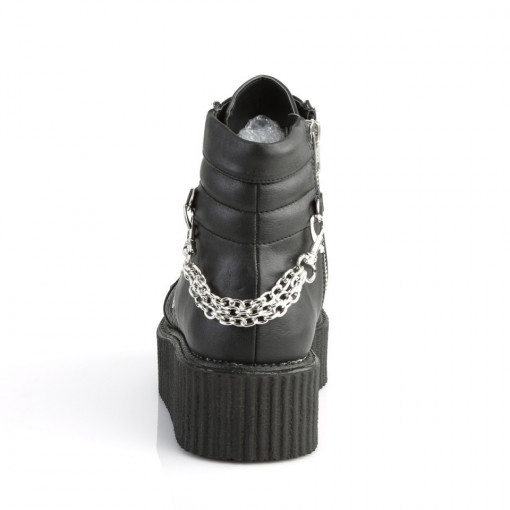 Demonia V-CREEPER-565 Blk Vegan Leather