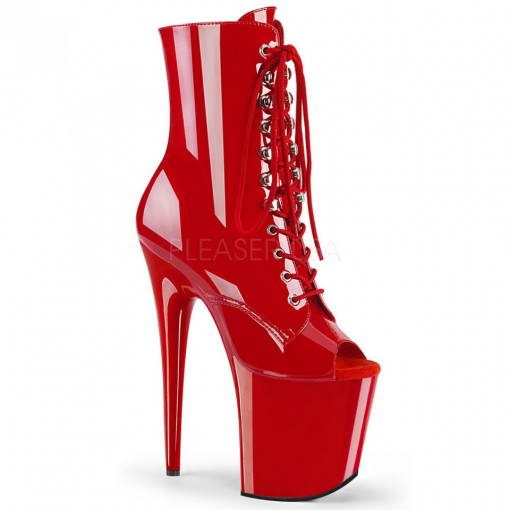 Pleaser FLAMINGO-1021 Red Pat/Red