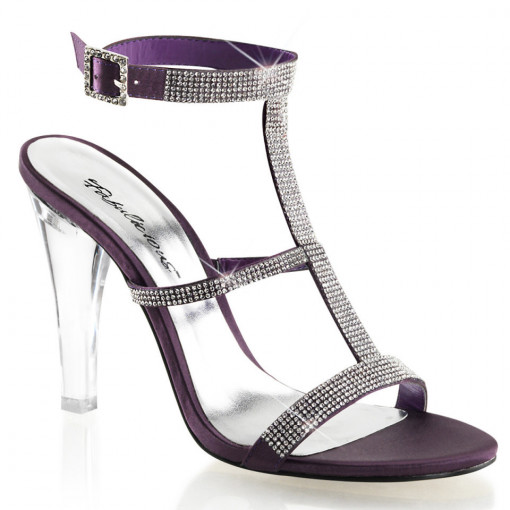 Fabulicious CLEARLY-418 Eggplant Satin