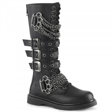 Demonia BOLT-450 Blk Vegan Leather