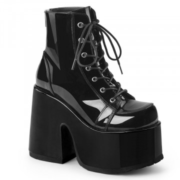 Demonia CAMEL-203 Blk Pat