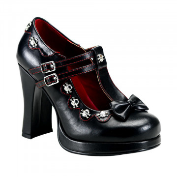 Demonia CRYPTO-06 Blk Vegan Leather