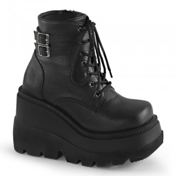 Demonia SHAKER-52 Blk Vegan Leather