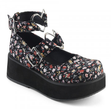 Demonia SPRITE-02 Floral Fabric