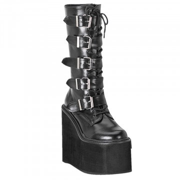 Demonia SWING-220 Blk Vegan Leather