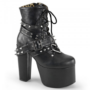 Demonia TORMENT-700 Blk Vegan Leather